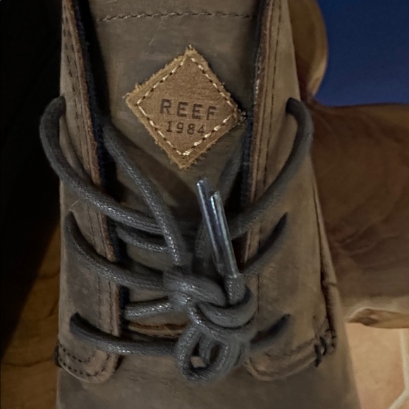 NWT Men\'s Reef Voyage Brown Leather Boot Size 12